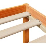Krevet s regalom za knjige bez madraca 200x200 cm od borovine | shoptok.hr