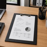  Clipboard with Metal Clip for Writing A4 Black | shoptok.hr