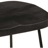  Barski stolci 2 kom crni 45x40x62 cm masivnog drva manga | shoptok.hr