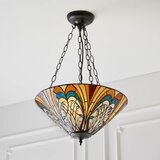 Endon 70750 - Luster na lancu Tiffany HECTOR 3xE27/60W/230V, prečnik 40 cm | Eponuda.com