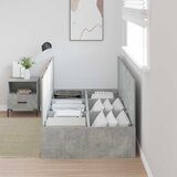  Krevet s ladicama Betonski sivi 90 x 200 cm Konstruirano drvo | shoptok.hr