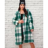 Resti Women's green check coat Cene