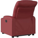  Naslonjač na podizanje od umjetne kože crvena boja vina | shoptok.hr