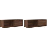vidaXL TV ormarići 2 kom boja smeđeg hrasta 80x31x25,5 cm drveni | shoptok.hr