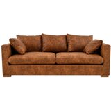 Scandic Konjak smeđa sofa od imitacije kože 225 cm Hamburg – | shoptok.hr