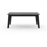 TemaHome Črna raztegljiva jedilna miza z mizno ploščo v betonskem dekorju 100x180 cm Shadow –