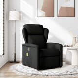 Maison Chic masažni naslanjač - Relax naslanjač črno blago, (22134342) | Shoptok.si