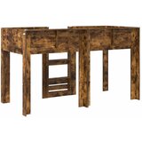  Krevet na kat za djecu s pohranom Dimljeni hrast 75 x 190 cm | shoptok.hr