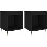  Noćni ormarići 2 kom crni 40x35x50 cm od konstruiranog drva Crna | shoptok.hr