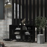 The Living Store Komoda črna 103,5x35x70 cm iverna plošča - Komoda, (21663494) Cene