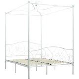  Okvir za krevet s nadstrešnicom bijeli metalni 140 x 200 cm | shoptok.hr