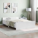 vidaXL Okvir kreveta s uzglavljem i podnožjem bijeli 120 x 200 cm | shoptok.hr