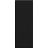  Kabineti 2 kosa Črna Oreh 69,5x34x180 cm Inženirski les | Shoptok.si