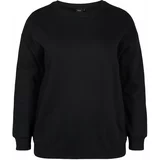 Zizzi Sweater majica 'Laura' crna
