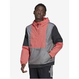Adidas Pink-Grey Men's Lightweight Jacket with Hood Originals - Men Cene