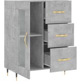  Komoda siva boja betona 69,5x34x90 cm od konstruiranog drva | shoptok.hr