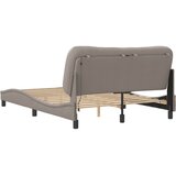  Okvir kreveta s LED-om bez madraca Hvar Taupe 140x190 cm tkanina | shoptok.hr
