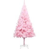 vidaXL Umjetno božićno drvce sa stalkom ružičasto 240 cm PVC | shoptok.hr