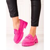 SHELOVET Pink women's loafers on the platform | Shoptok.si