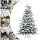  Umjetno božićno drvce s nogom Bijelo 210 cm PE i PVC | shoptok.hr