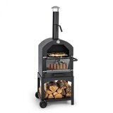 Klarstein Pizzaiolo Perfetto , pečica za peko pice, 30,5 x 30,5 cm, pravi kamen, 1,2 mm jeklo, mobilna | Shoptok.si