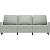  Trosjed svjetlosivi 180 cm baršunasti | shoptok.hr
