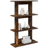  Polica na zidu Zidna montaža Smeđa 56 x 20 x 90 cm | Shoptok.si