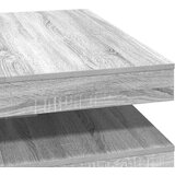 vidaXL Klubska mizica siva sonoma 90x90x34,5 cm | Shoptok.si