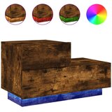  The Living Store Nočna omarica z LED lučkami dimljeni hrast 70x36x40,5 cm - Nočna Omarica, (21448588) | Shoptok.si
