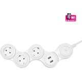 Home Produžni kabel,SMART,podesivi,3 utičnice,1.5mm²,USB,WiFi - NVH 03K/WIFI | shoptok.hr