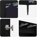  ormar DOKKUM 69 x 33 x 50,5 cm Crni hrast Konstruirano drvo | shoptok.hr