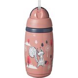 Tommee Tippee Superstar Insulated Straw termo lonček s slamico za otroke 12m+ Pink 266 ml | Shoptok.si