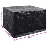  Navlaka za vrtni namještaj s 8 ušica 135 x 135 x 90 cm | shoptok.hr