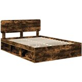  Konstrukcija postelje z vzglavjem Dimljeni oreh 140 x 200 cm, (5000102627) | Shoptok.si
