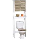 kupatilski ormarić sa 2 vrata i 1 policom stochklom 63X23X179Cm mdf bambus bela