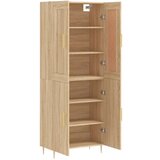  Visoka komoda hrasta sonome 69 5x34x180cm od konstruiranog drva | shoptok.hr