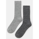 Sinsay Visoke rebraste čarape s dodatkom vune 2 pack | shoptok.hr