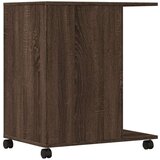  Stalak za pisač s kotačima smeđa boja hrasta 60 x 40 x 68 5 cm | shoptok.hr
