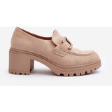 VINCEZA Suede High Heel Shoes in Beige Finley | Shoptok.si