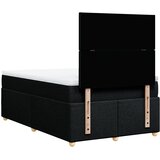  Krevet s oprugama i madracem crni 120 x 200cm od tkanine | shoptok.hr