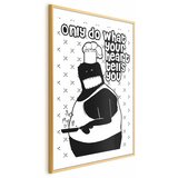  Plakat - Only Do What Your Heart Tells You 21x30 Zlatni okvir s margom | shoptok.hr