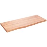 Stolna ploča svjetlosmeđa 100 x 40 x 4 cm tretirana hrastovina | shoptok.hr