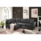 Livetastic KOTNA SEDEŽNA GARNITURA, tkanina antracit | Shoptok.si