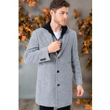 Dewberry PLT8395 BATTAL COAT-LIGHT DIAGONAL GREY | shoptok.hr