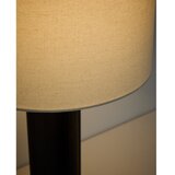 Kave Home Bijela/tamno smeđa stolna lampa od masivnog kaučuka s tekstilnim sjenilom (visina 48 cm) Niani – | shoptok.hr