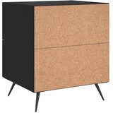 Noćni ormarići 2 kom crni 40 x 35 x 47,5 cm konstruirano drvo | shoptok.hr