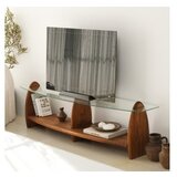 Hanah home surf - chesnut, transparent chesnuttransparent tv stand | ePonuda.com
