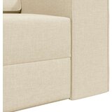 vidaXL Dnevni kauč na krevet 2-u-1 Krem 245x150x60.5 cm Tkanina | shoptok.hr