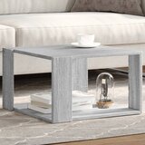 vidaXL Klubska mizica siva sonoma 51,5x51,5x30 cm inženirski les Cene
