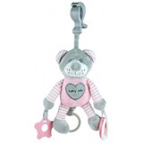 Baby Mix plišani medo s vibracijom grey&pink | shoptok.hr